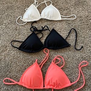 3 Victoria’s Secret Bikini Tops - Size M
